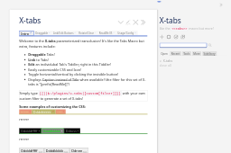 X-tabs — beefed up tabs macro